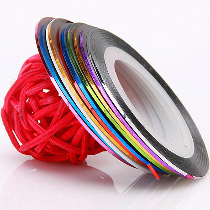 Striping Tape Nail - 10 rotoli da 1 mm per