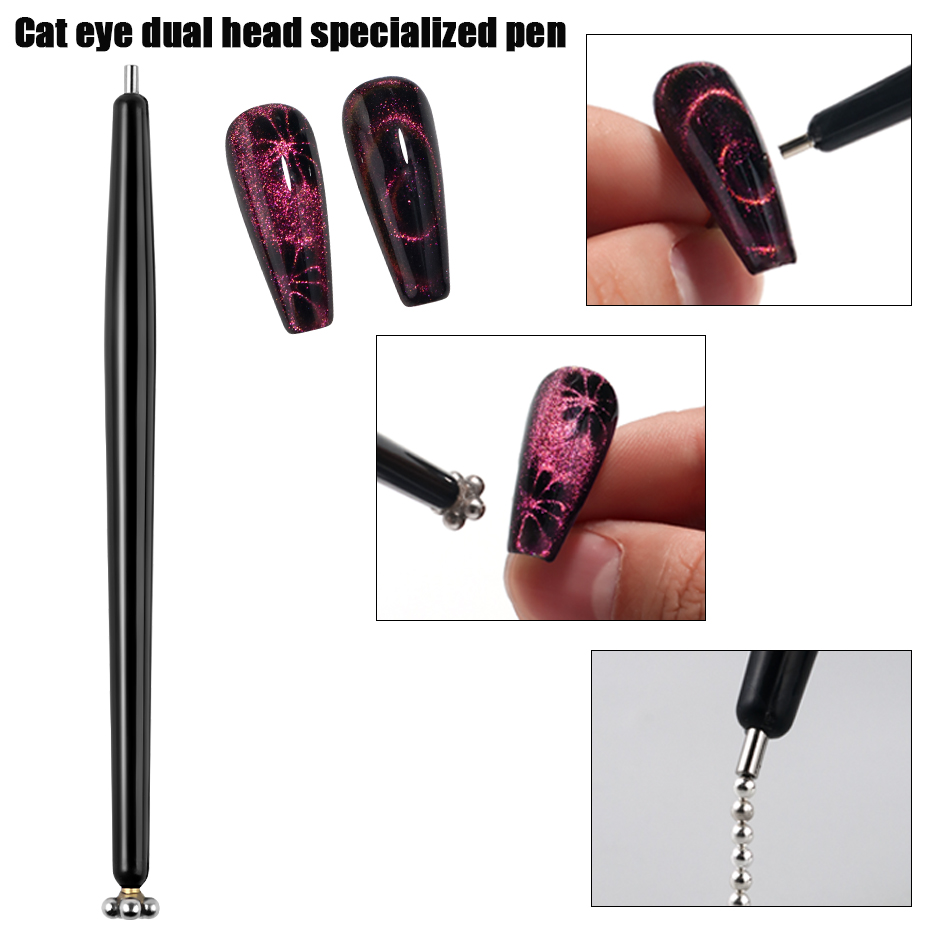 Nail Art Full Cat Eye - 1/2 pezzi penna magnetica per occhi