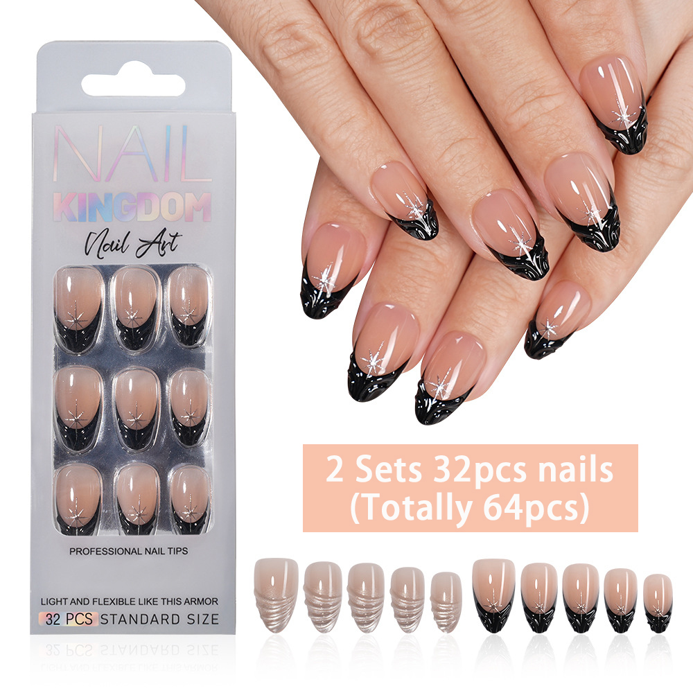 Nail Art Full Cat Eye - VITAGWX 64 Pezzi Unghie Finte a