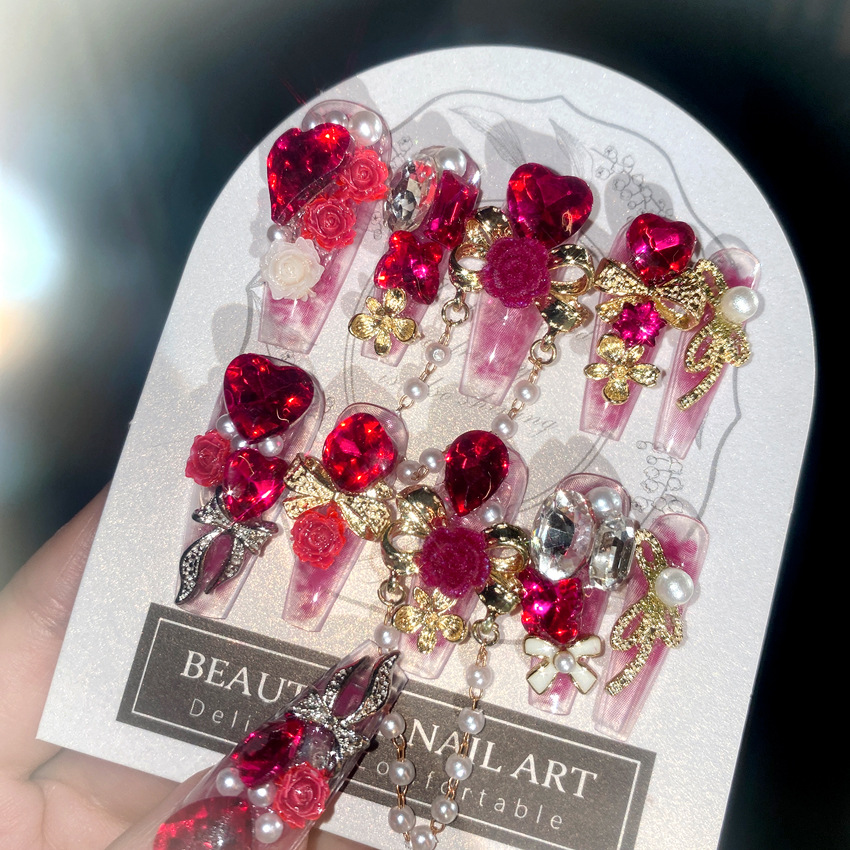 Nail Art Wedding - 24 pezzi di capodanno in metallo