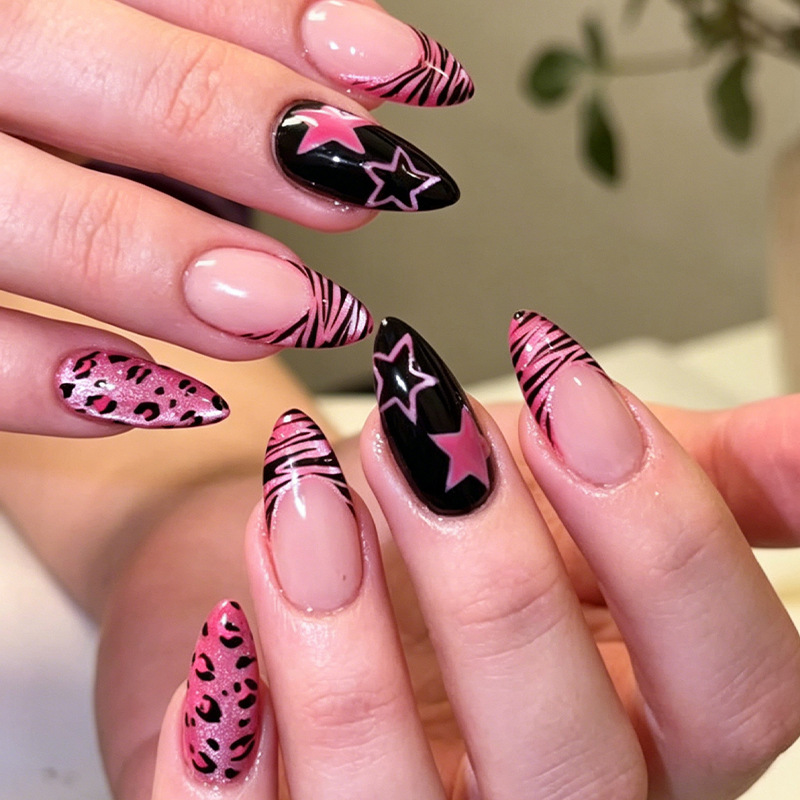 Nail Art Full Cat Eye - 24 Pezzi Unghie Finte a Pressione
