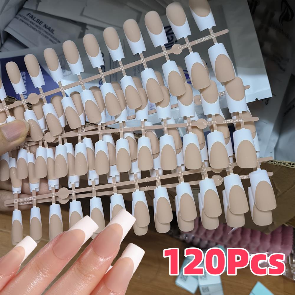Nail Art Wedding - 120 pezzi unghie finte francesi nude