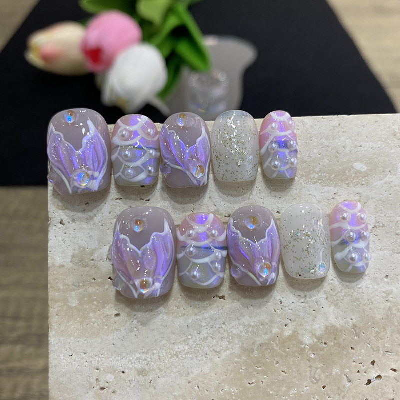 10 pz. Unghie Finte a Farfalla - Nail Art French Nails recensione e prezzo