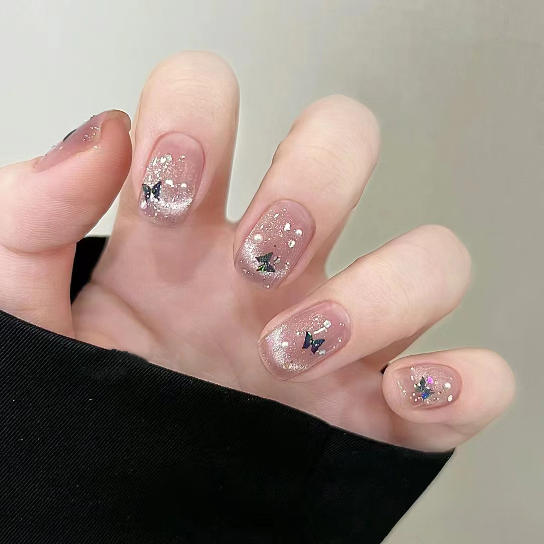 10 pezzi fatti a mano breve st - Nail Art Full Cat Eye recensione e prezzo
