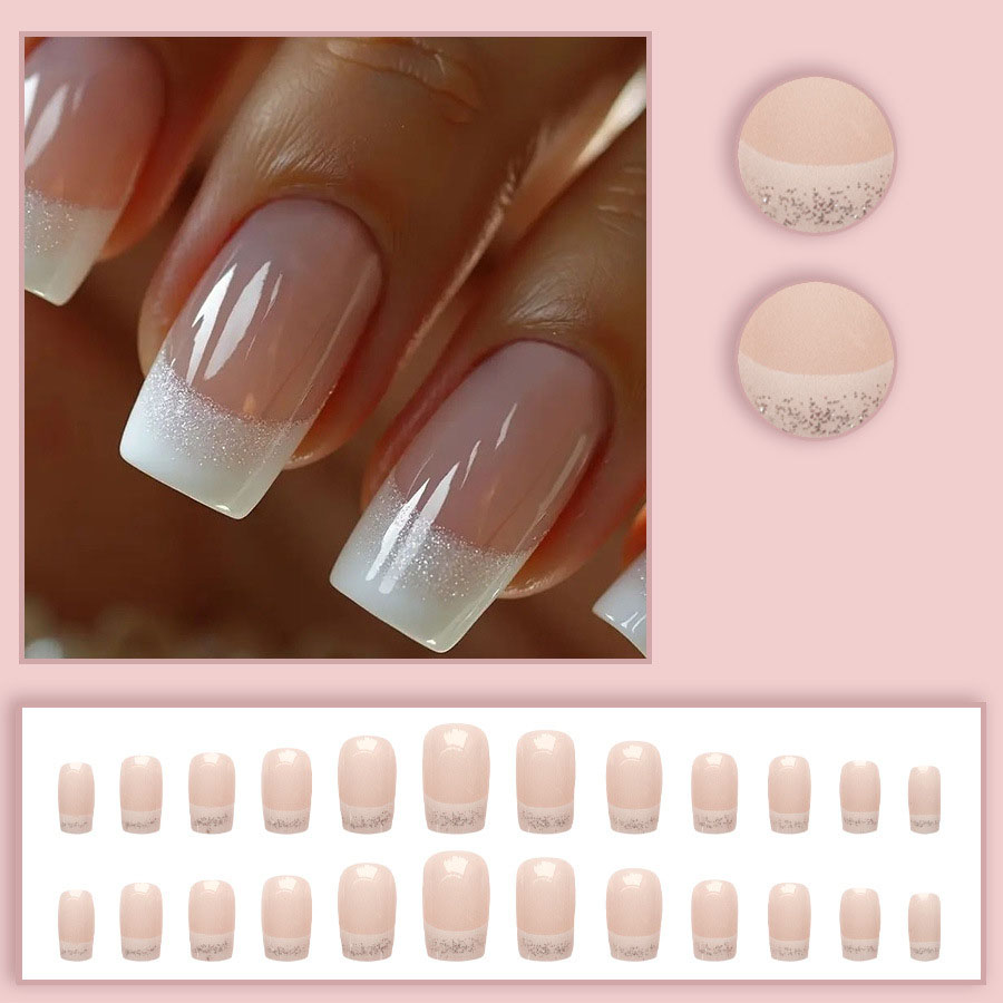 Set di 24 unghie finte quadrat - Nail Art French Nails recensione e prezzo