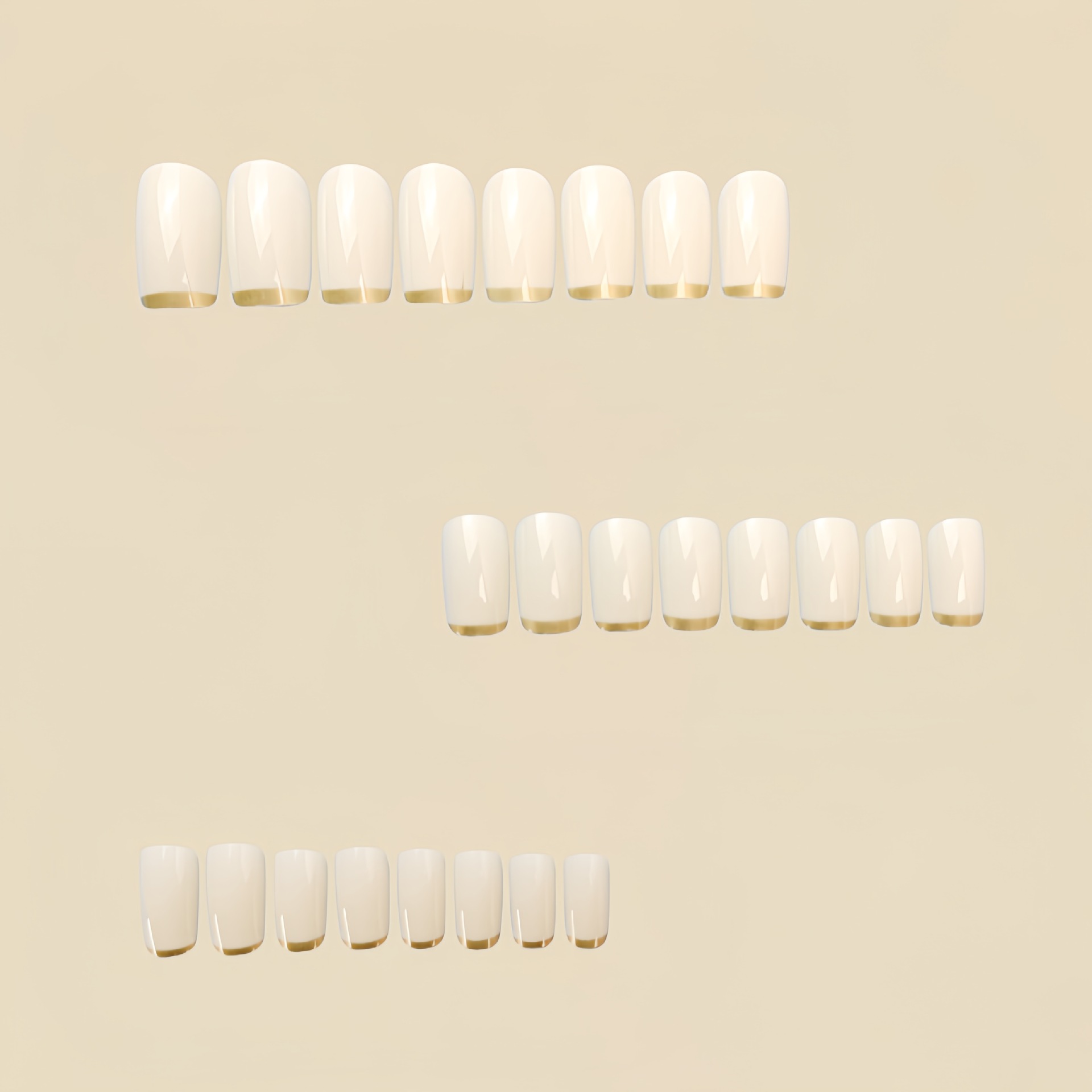 Unghie finte di media lunghezz - Nail Art French Nails recensione e prezzo