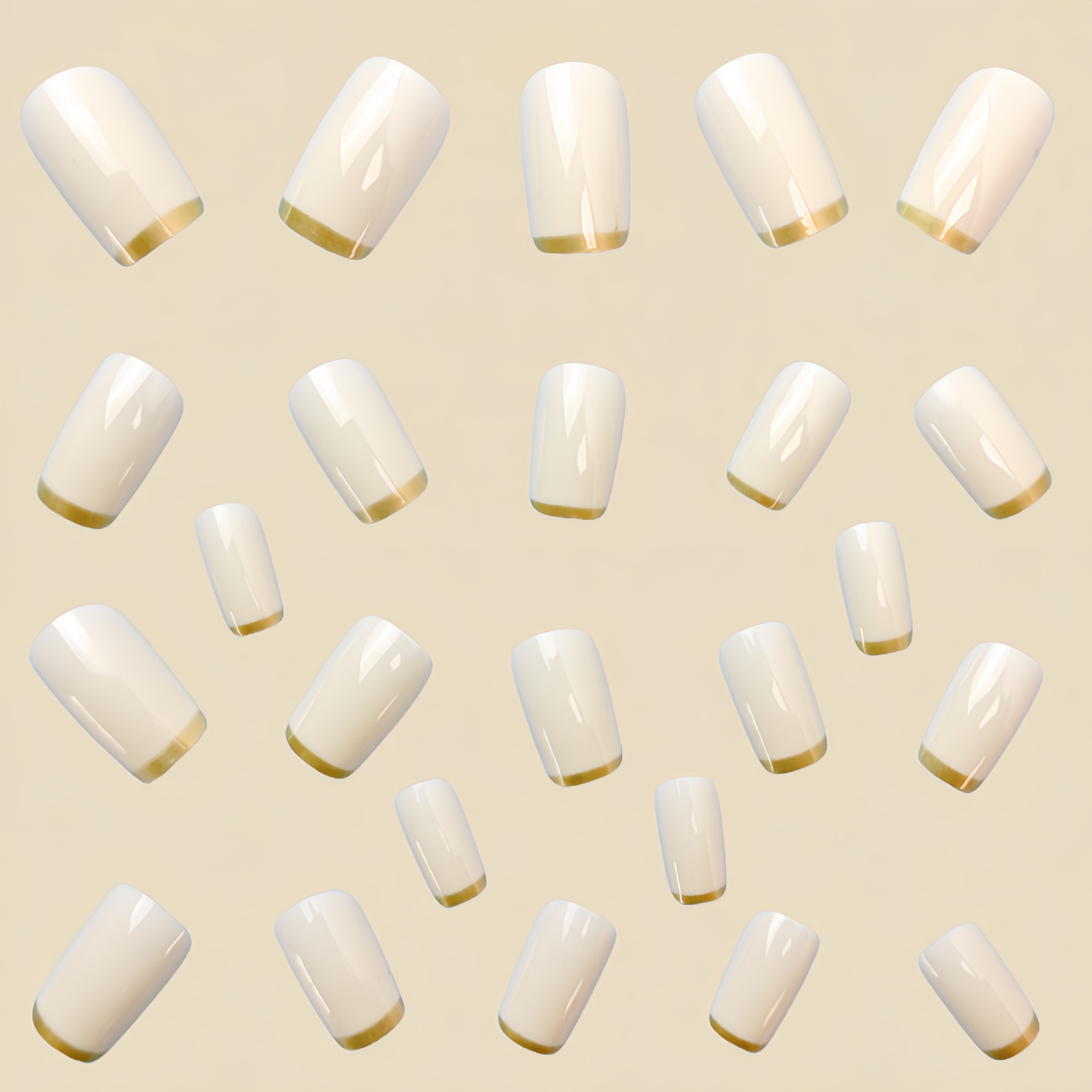 Unghie finte di media lunghezz - Nail Art French Nails recensione e prezzo