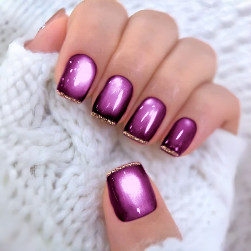 Unghie finte corte e quadrate  - Nail Art Full Cat Eye recensione e prezzo