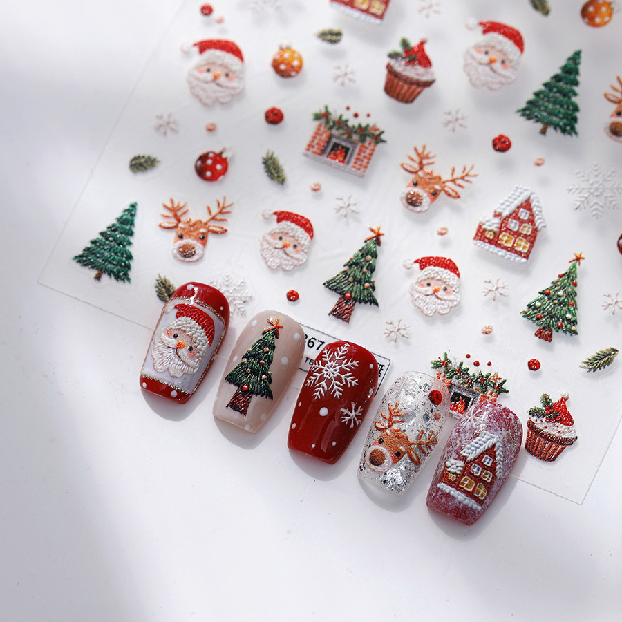 Simpatici adesivi per unghie c - Nail Art Xmas Design recensione e prezzo