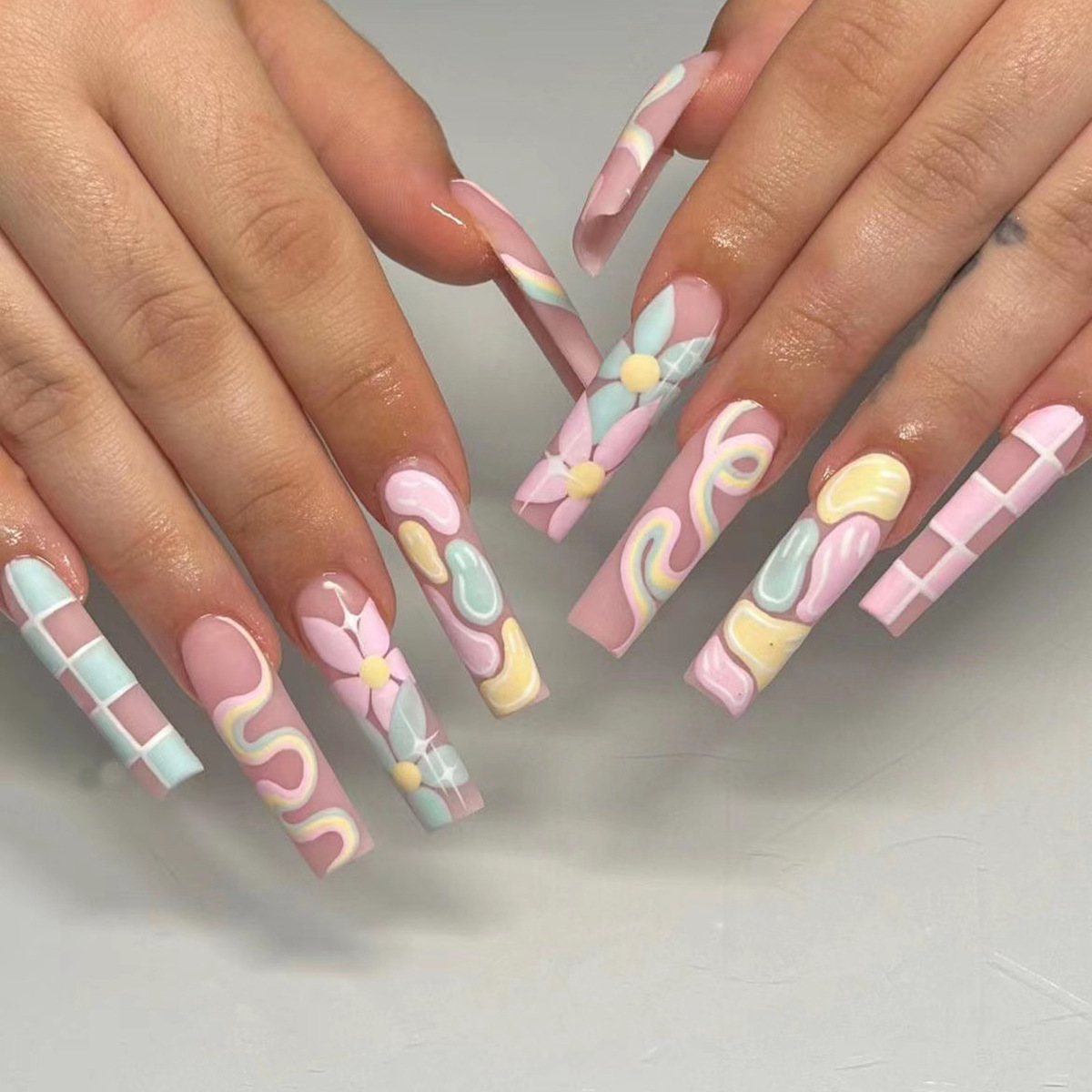 24 pezzi set di unghie finte f - Nail Art French Nails recensione e prezzo